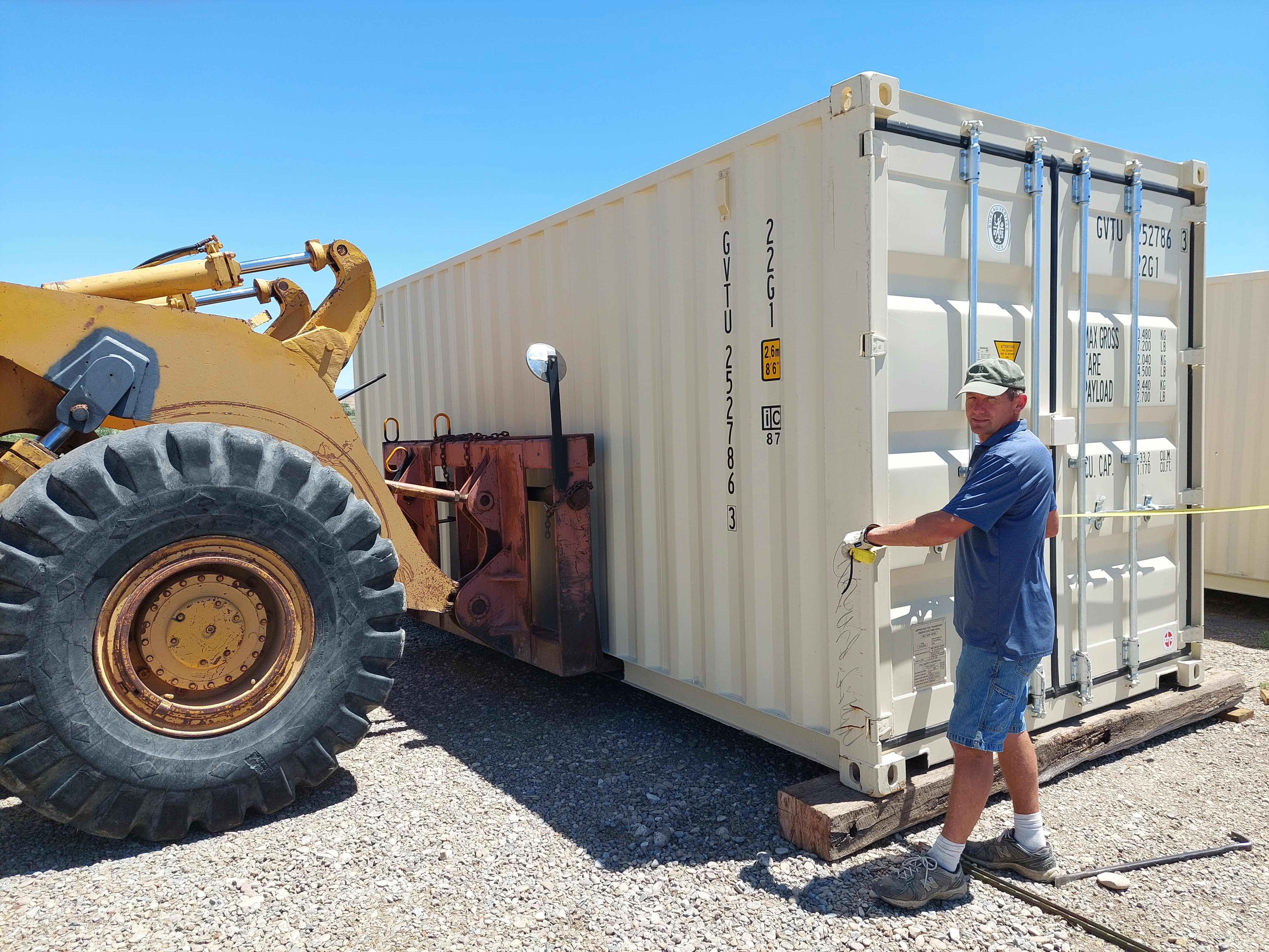 20-foot steel shipping container for sale at Fort Knox Self Storage Vernal Utah