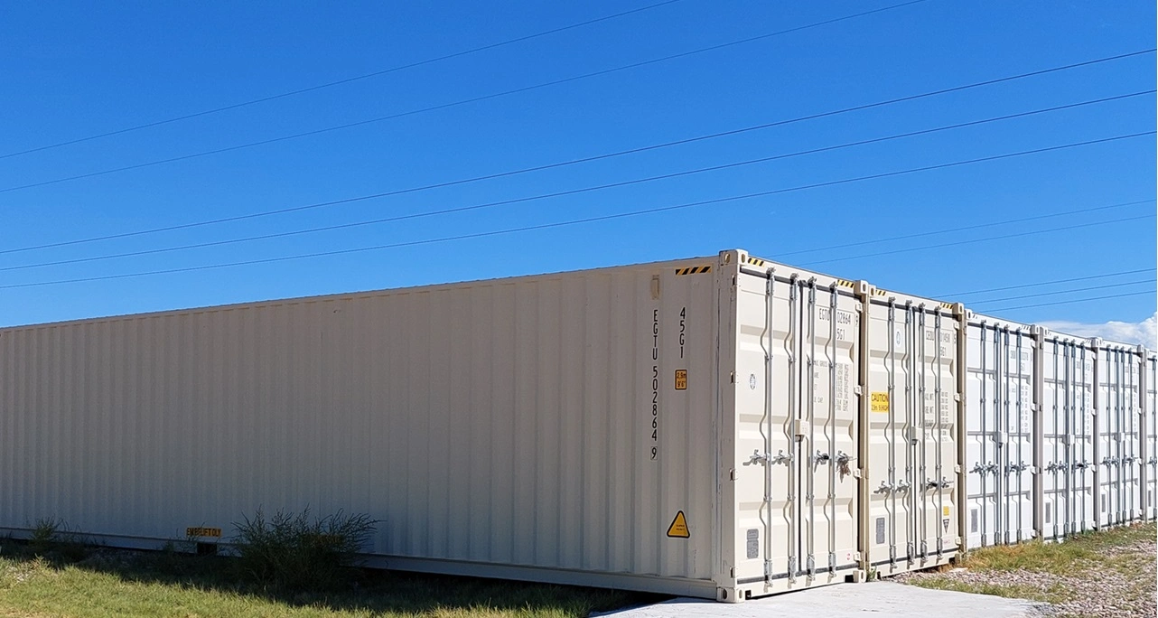 40ft steel storage containers at Fort Knox Self Storage, Vernal Utah — 24/7 drive-up access